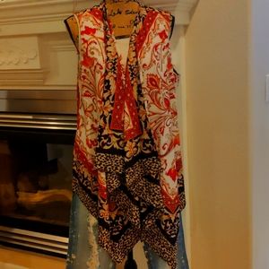Chico's size 2 Gorgeous cascade vest, hardly worn.